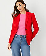 The Petite Greenwich Blazer in Twill carousel Product Image 1