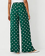 The Petite Pleated Wide Leg Pant in Dotted Crepe carousel Product Image 3