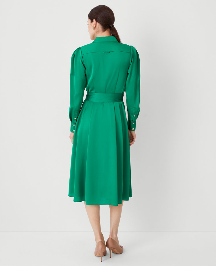 Petite Pleated Shirtdress