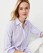 Tall Stripe Relaxed Perfect Shirt carousel Product Image 1
