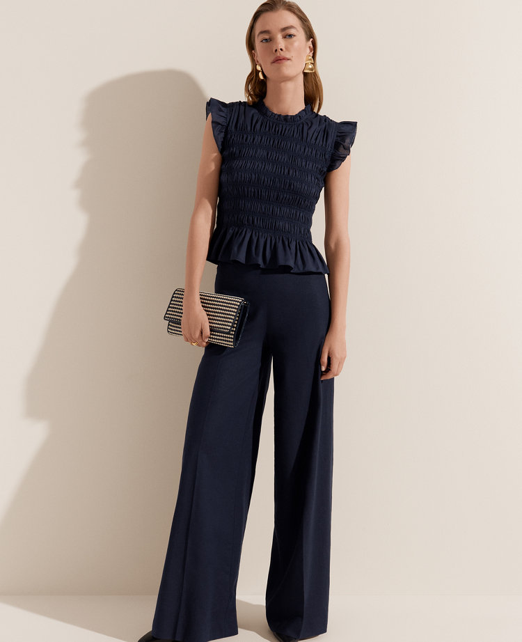 The Palazzo Pant in Linen Blend