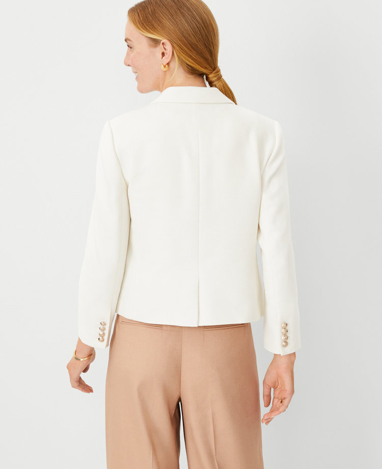 Women's White Petite Jackets and Blazers Ann Taylor