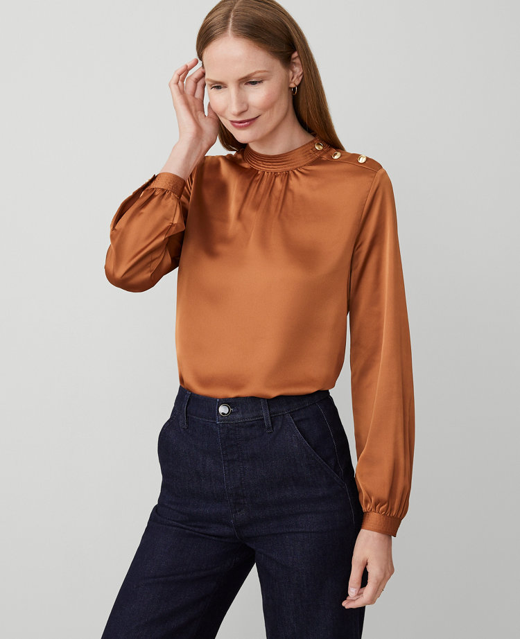 Long sleeve dressy blouse hotsell