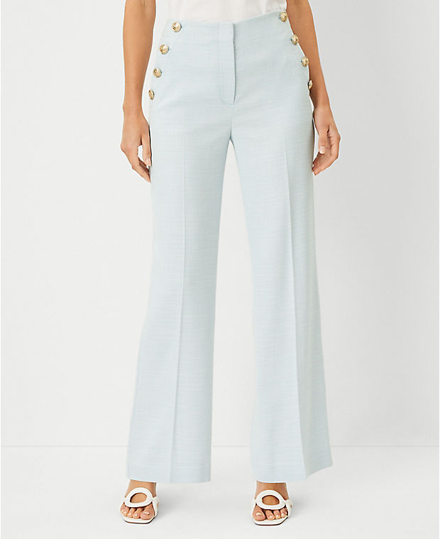 The Straight Sailor Pant in Crosshatch - Curvy Fit