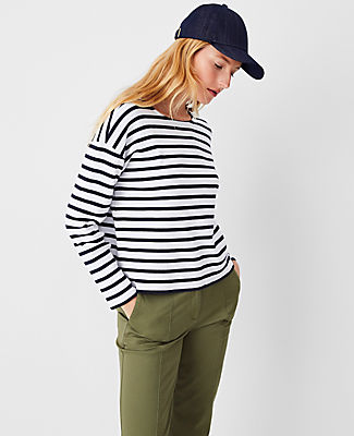 Ann Taylor AT Weekend Relaxed Long Sleeve Top