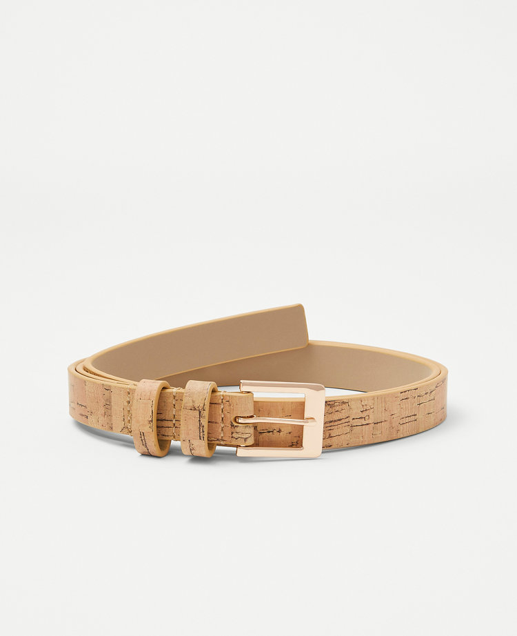 Ann Taylor Cork Belt Natural Women's