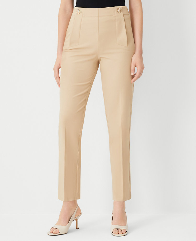 The Pencil Sailor Pant in Twill - Curvy Fit carousel Product Image 1