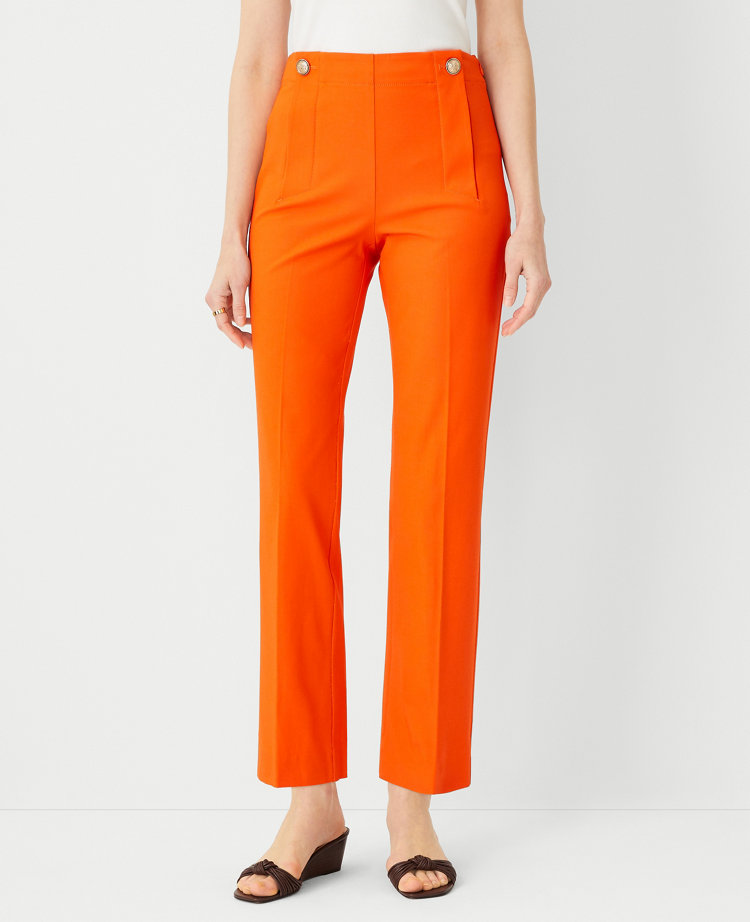 The Pencil Sailor Pant in Twill - Curvy Fit carousel Product Image 1