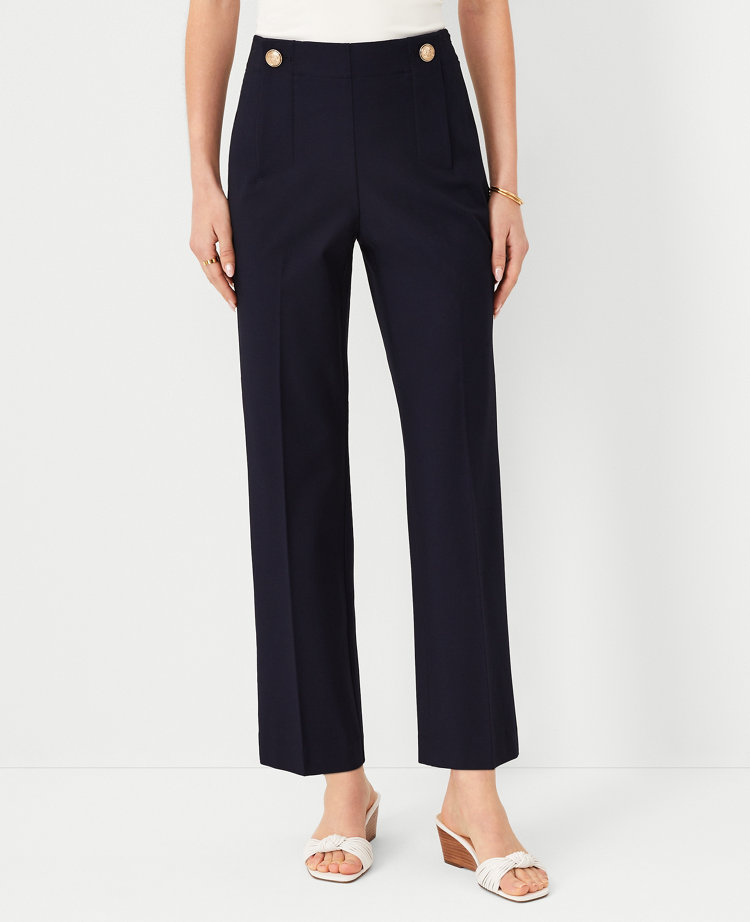 The Pencil Sailor Pant in Twill - Curvy Fit carousel Product Image 1