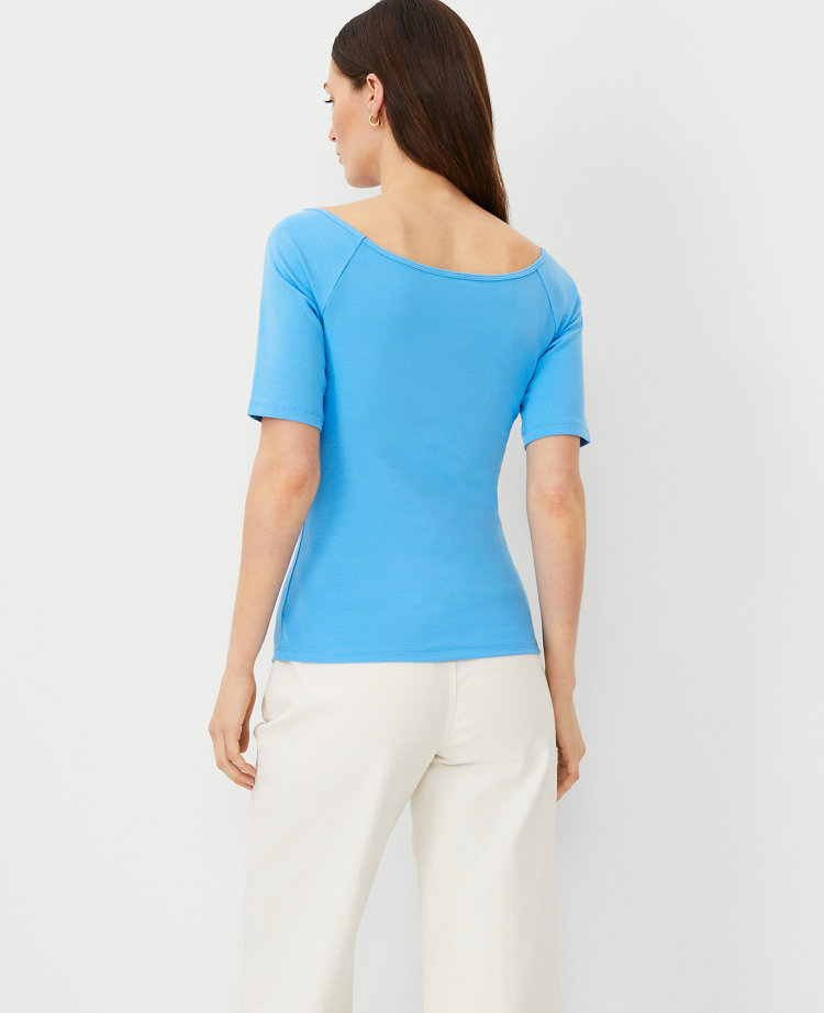 Wide Boatneck Top