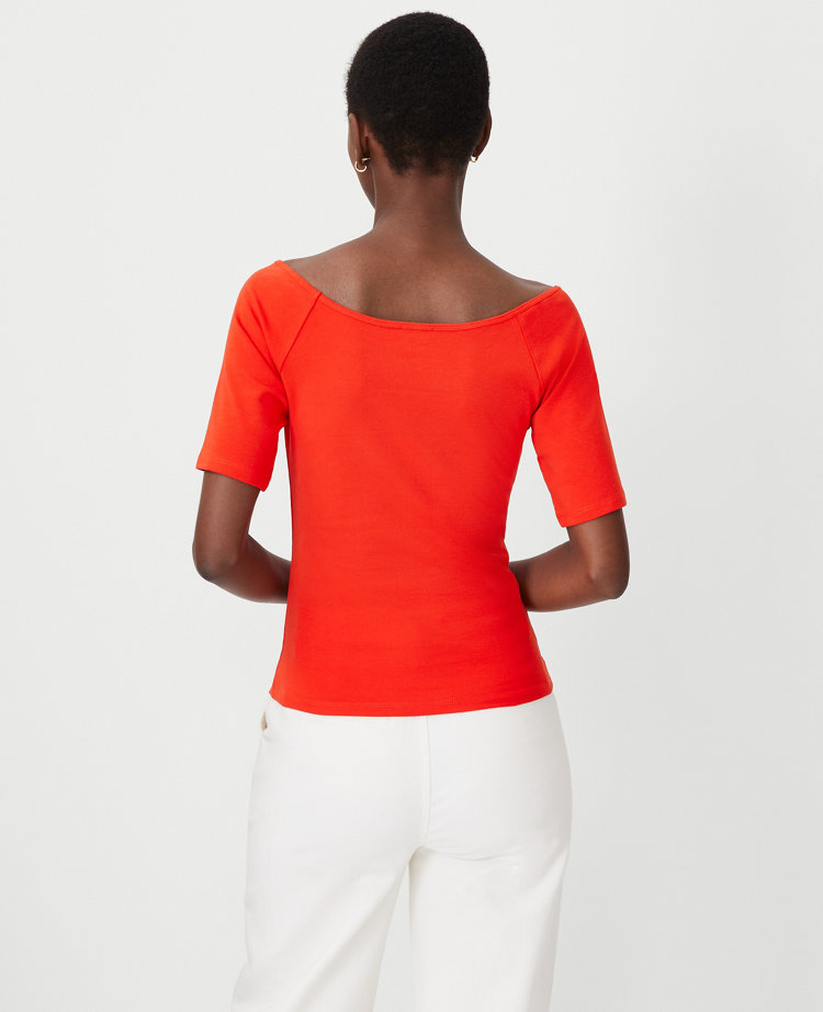 Wide Boatneck Top