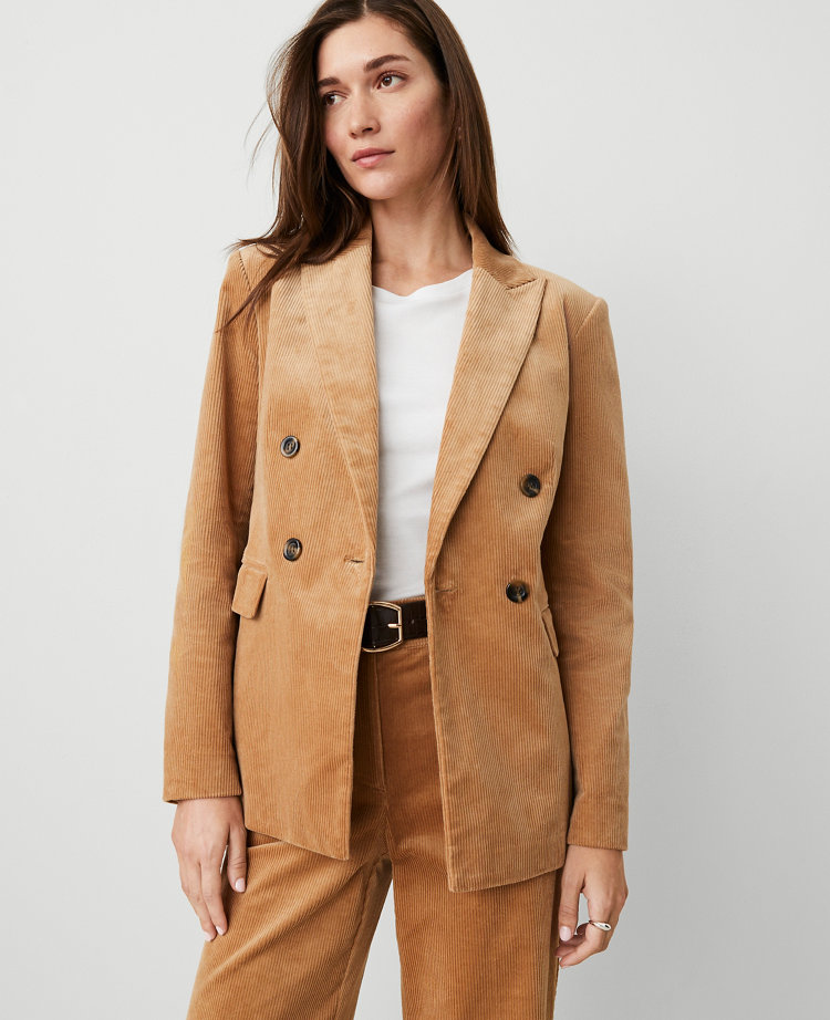 Corduroy Peak Lapel Blazer