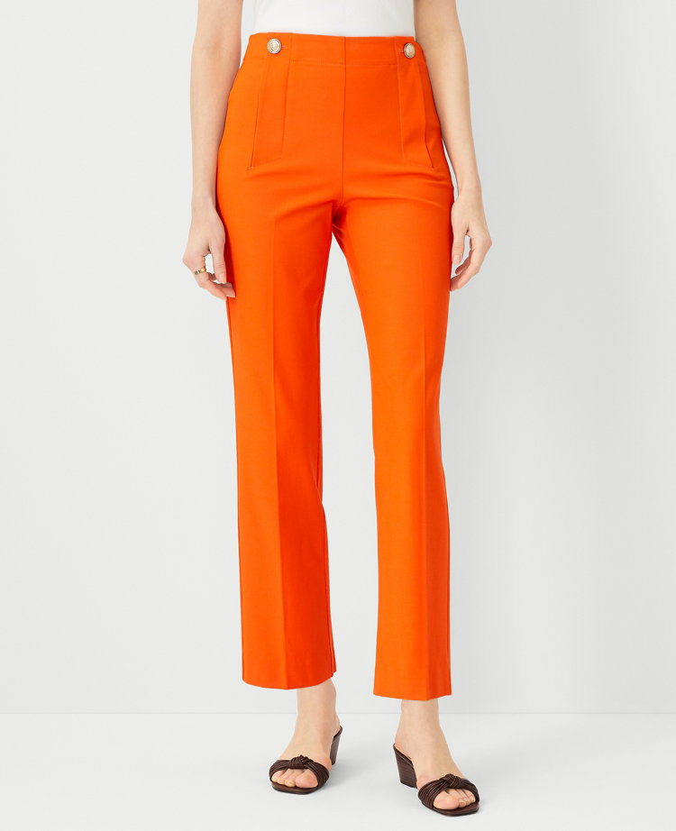 The Petite Pencil Sailor Pant in Twill carousel Product Image 2