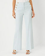 The Petite Straight Sailor Pant in Crosshatch - Curvy Fit carousel Product Image 1