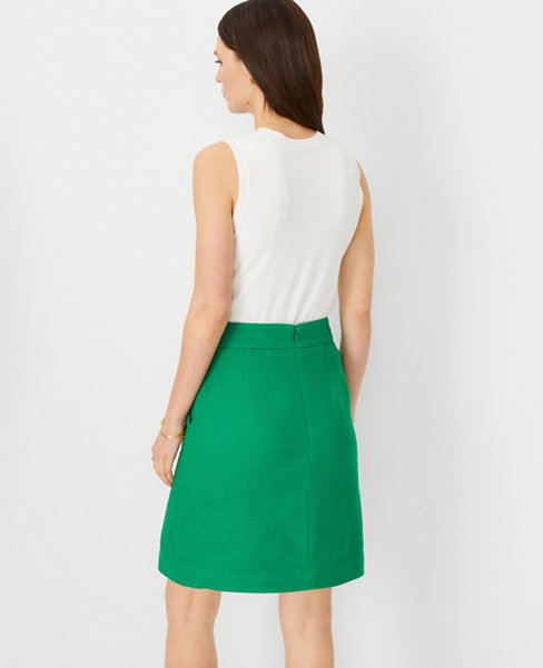 Petite Pique Pocket A-Line Skirt