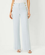 The Petite Straight Sailor Pant in Crosshatch carousel Product Image 2