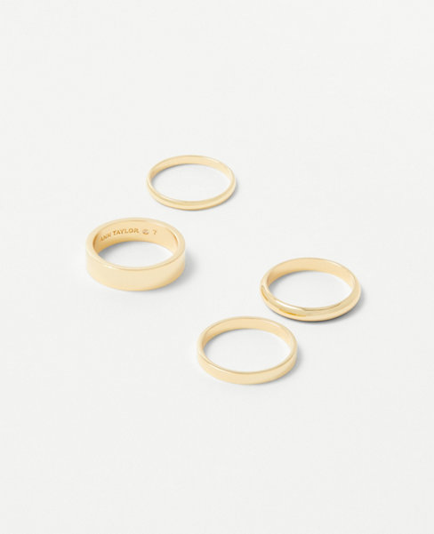 Ann Taylor Thin Stacked Ring Set