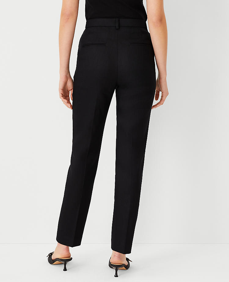 The Petite High Rise Ankle Pant in Linen Twill - Curvy Fit
