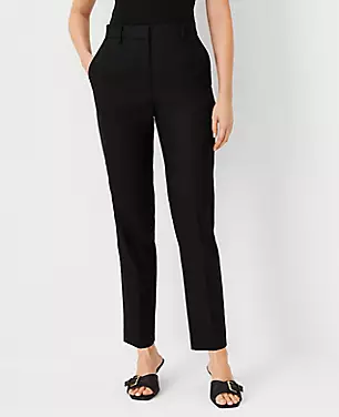 The Petite High Rise Ankle Pant in Linen Twill carousel Product Image 2