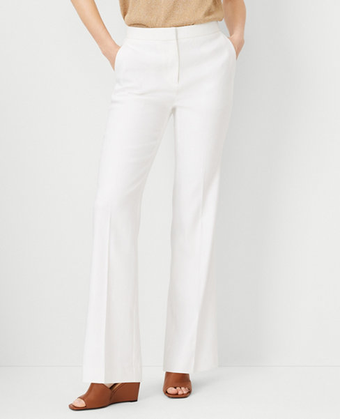 The Petite High Rise Trouser Pant in Linen Blend - Curvy Fit