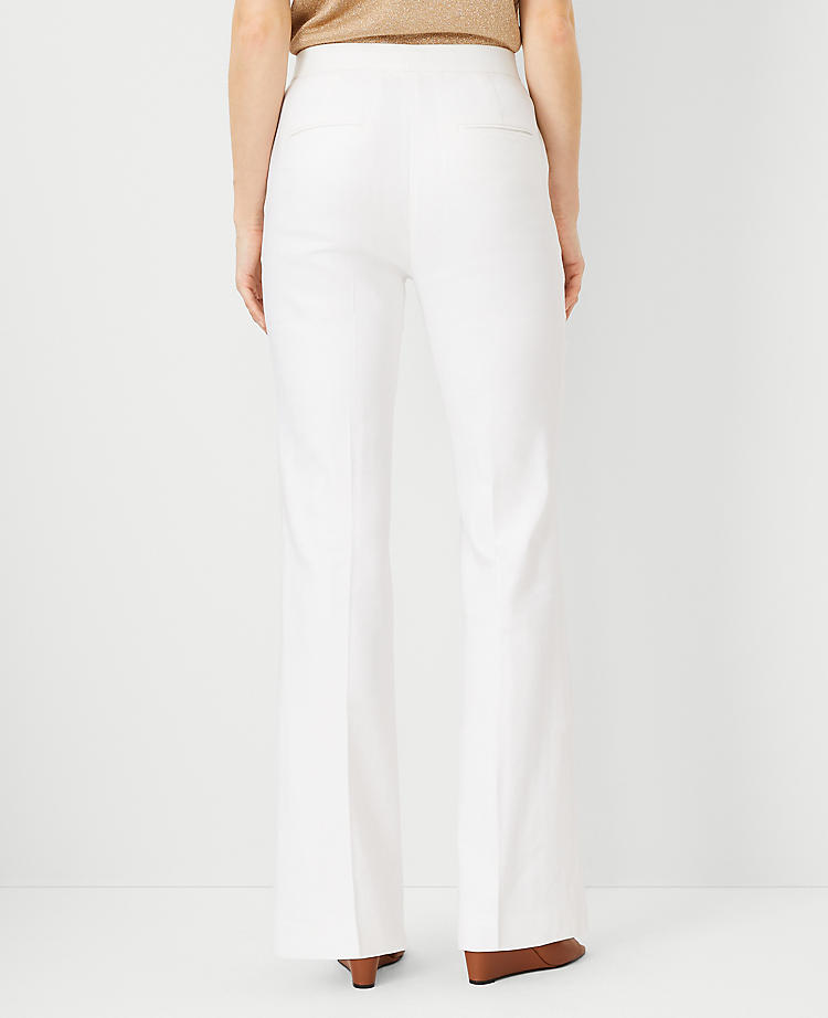 The Petite High Rise Trouser Pant in Linen Blend - Curvy Fit