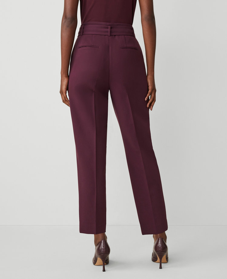 The Petite Belted Taper Pant - Curvy Fit