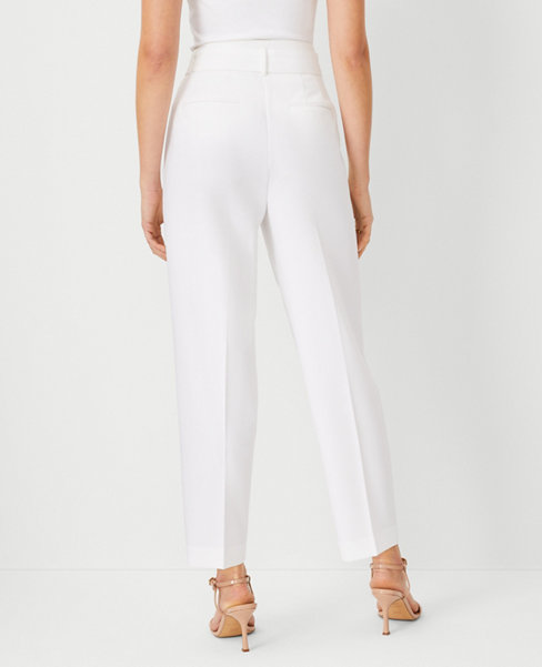 The Petite Belted Taper Pant - Curvy Fit
