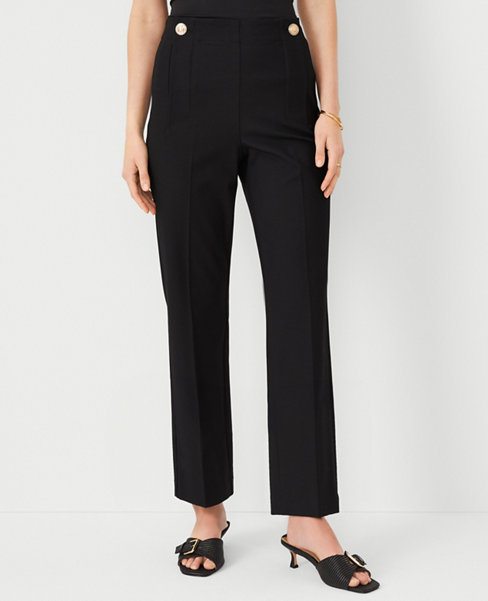 The Petite Pencil Sailor Pant in Twill - Curvy Fit carousel Product Image 1