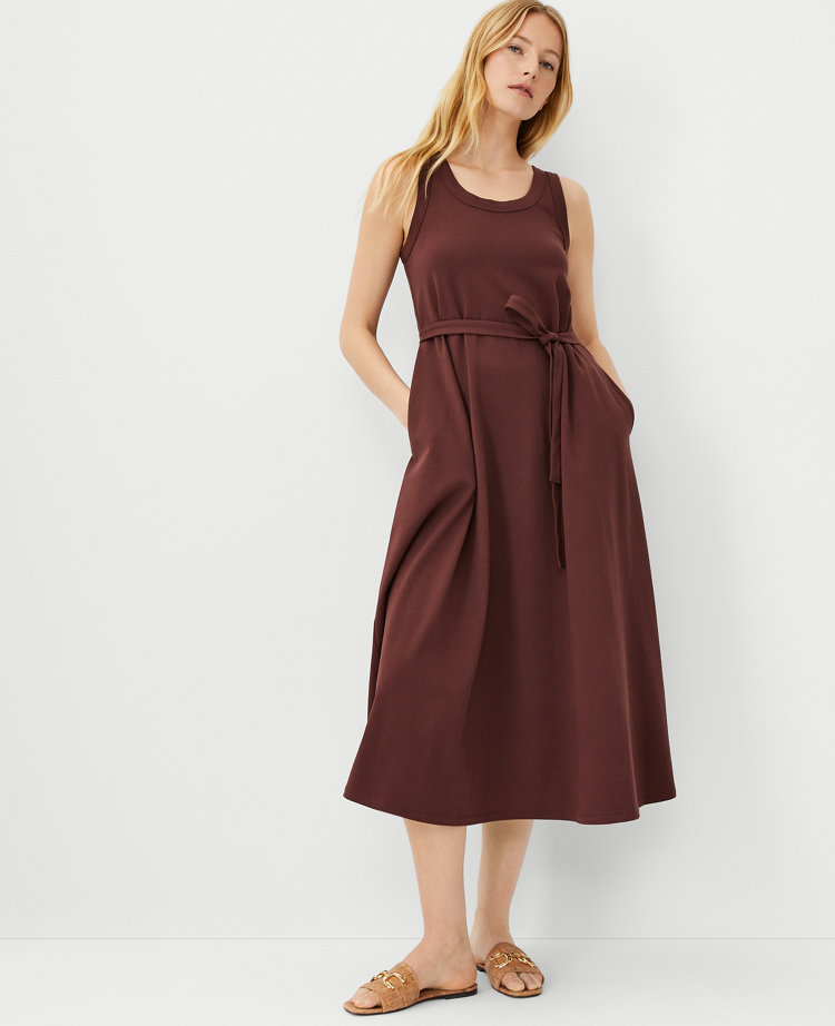 Petite AT Weekend Jersey Trapeze Midi Dress