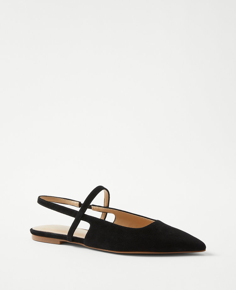 Ann taylor black sales flats