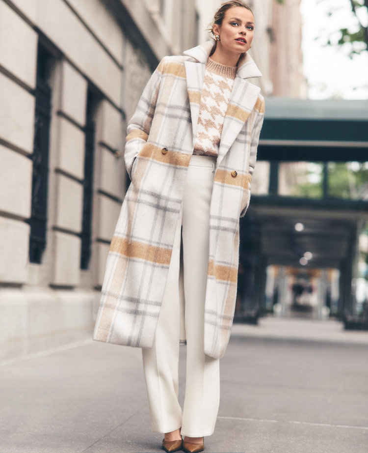 Plaid Trench Coat, Seattle tall fashion