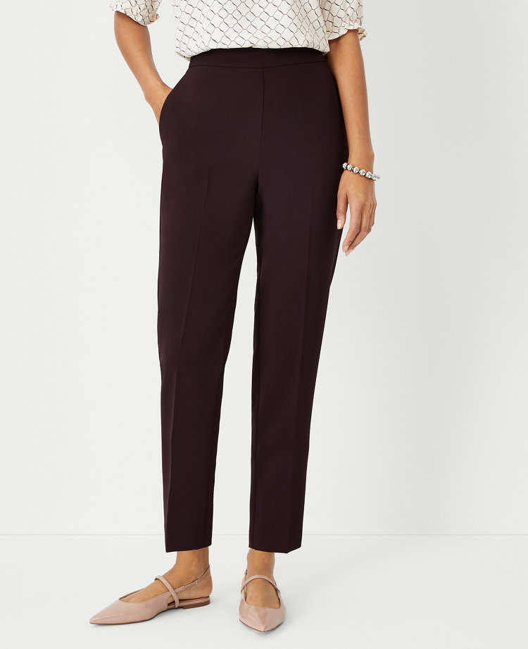 Skin Ribbed Crepe Elastic Waistband Ladies Trouser – Modest Eve