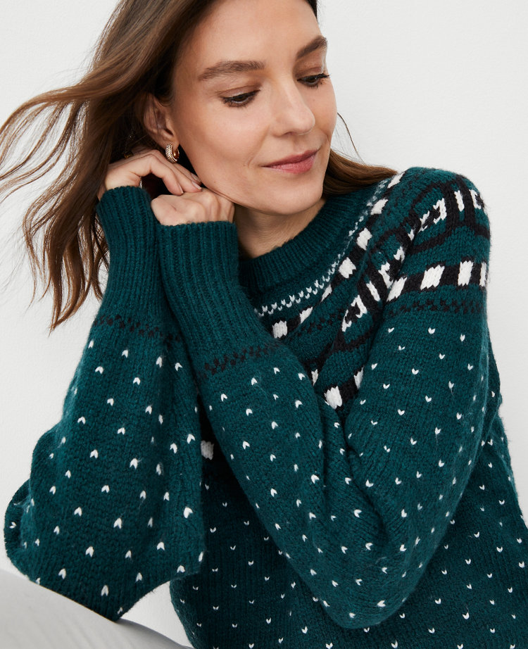 Ann taylor 2025 fair isle sweater