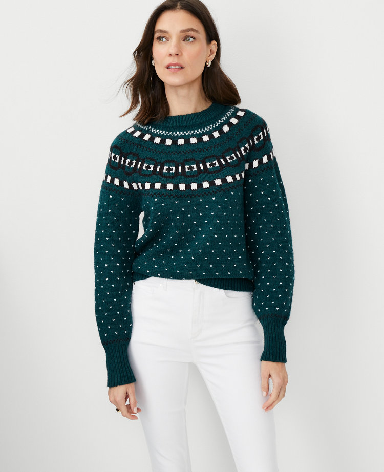 Ann taylor hotsell fair isle sweater