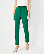 The Petite High Rise Eva Ankle Pant in Double Knit carousel Product Image 1