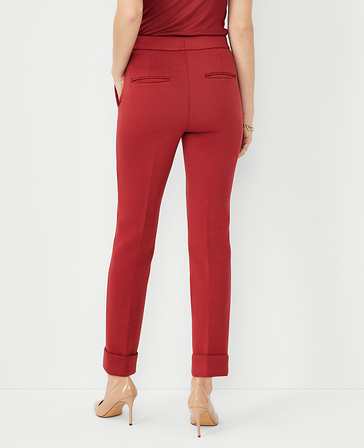 The Tall High Rise Eva Ankle Pant in Double Knit