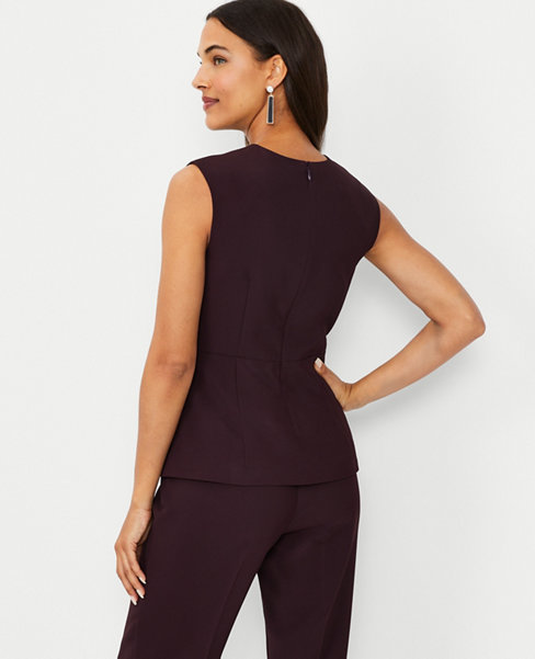 The Tucked Waist Shell in Fluid Crepe