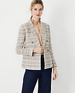 The Tailored Double Breasted Blazer in Tweed carousel Product Image 4