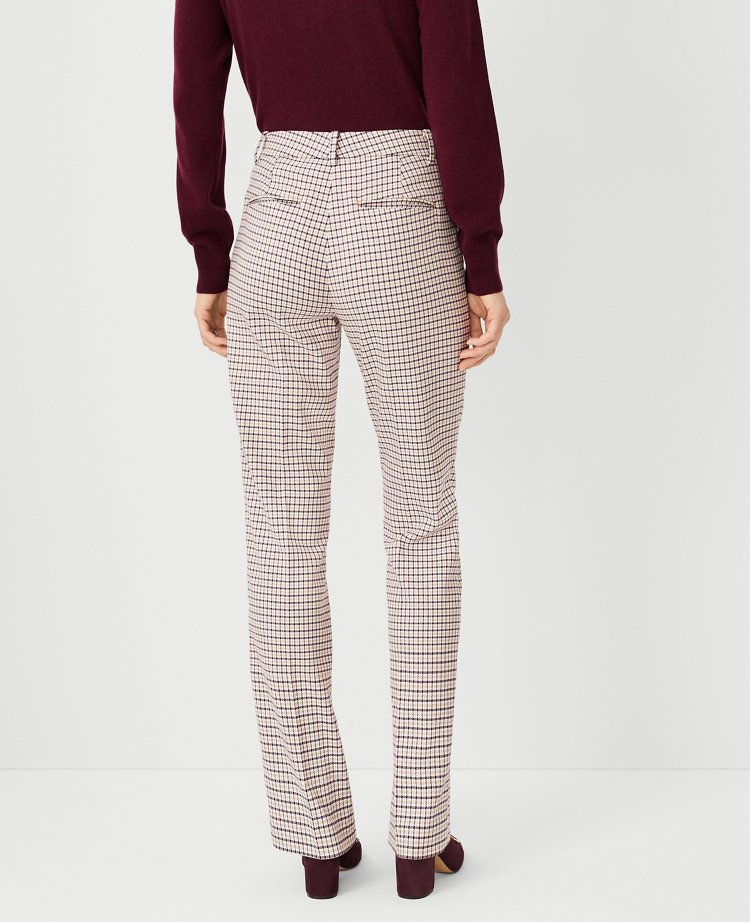 The Sophia Straight Pant in Houndstooth