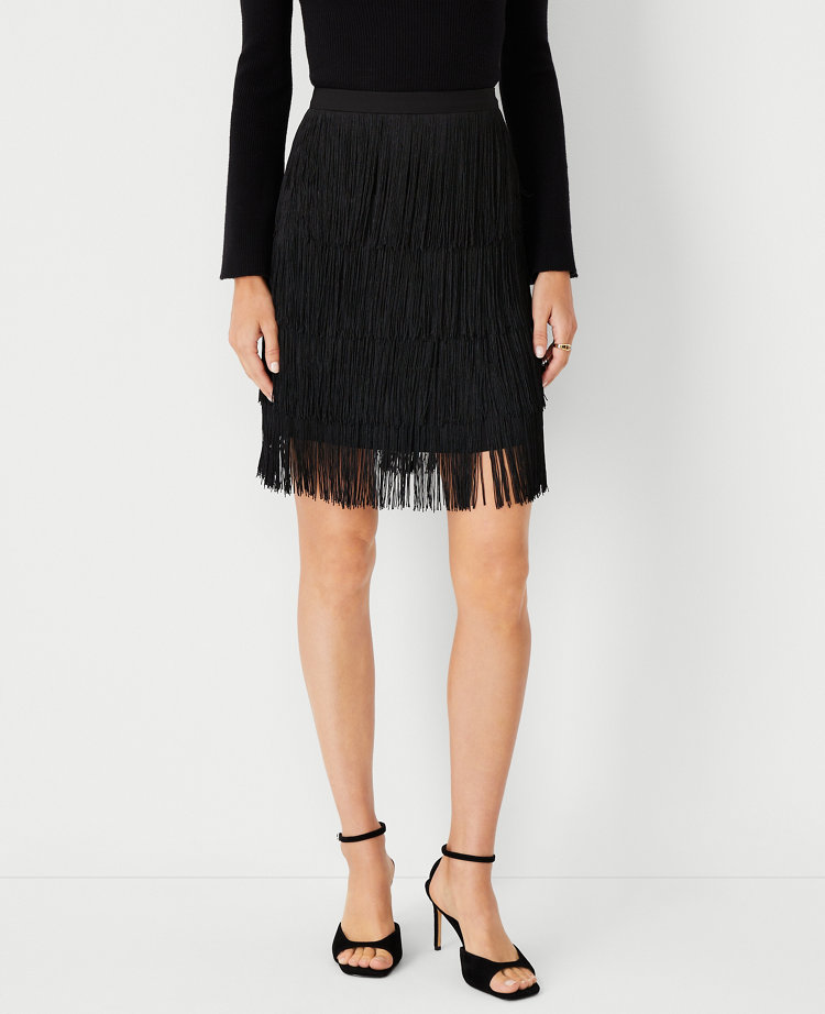 Black fringe hotsell skirt queen size