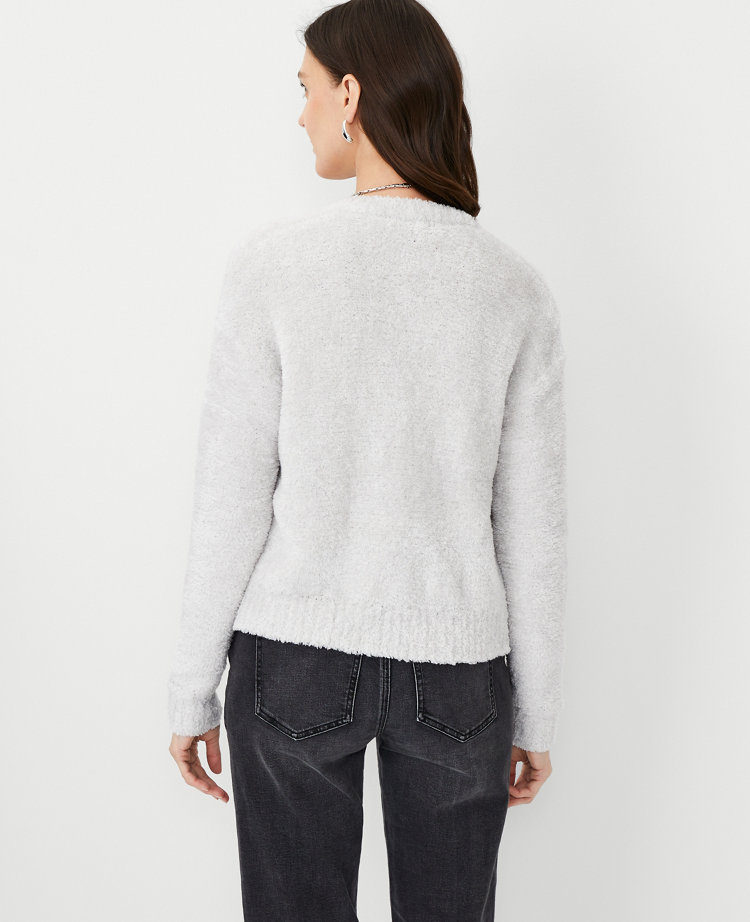 Fuzzy sweater clearance coat