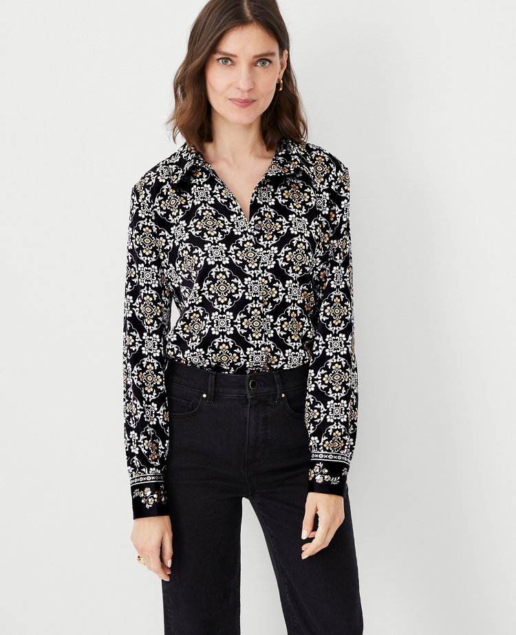 Mosaic Silky Shirt