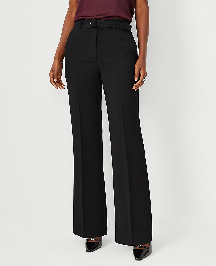 The Belted Boot Pant in Stretch Twill