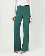 The Side Zip Straight Pant in Crepe carousel Product Image 1