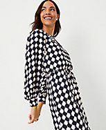 Houndstooth Flounce Flare Dress carousel Product Image 3