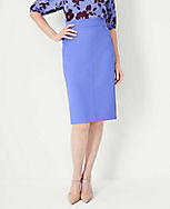 Seamed Double Crepe Pencil Skirt carousel Product Image 1
