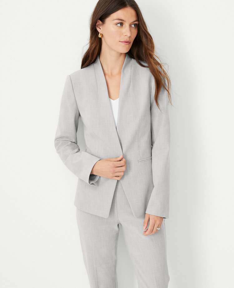 The Petite Cutaway Blazer in Bi-Stretch