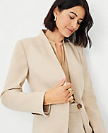 The Cutaway Blazer in Micro Houndstooth Double Knit carousel Product Image 1