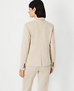 The Cutaway Blazer in Micro Houndstooth Double Knit carousel Product Image 2