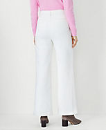 High Rise Trouser Jeans in Ivory carousel Product Image 4